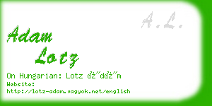 adam lotz business card